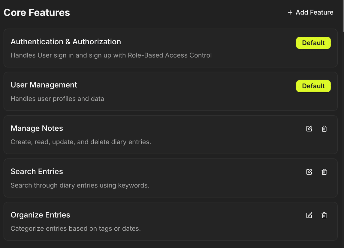 Infrastructure setup visualization