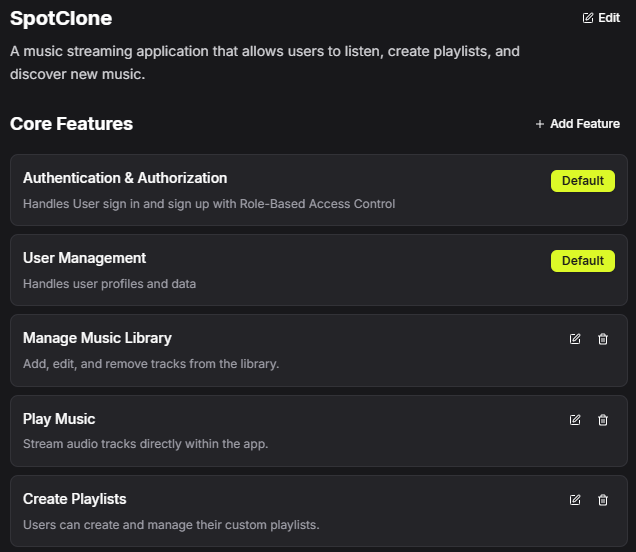 Infrastructure setup visualization